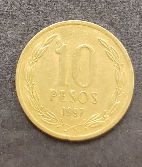  Chile 10 Pesos 1997 #546   