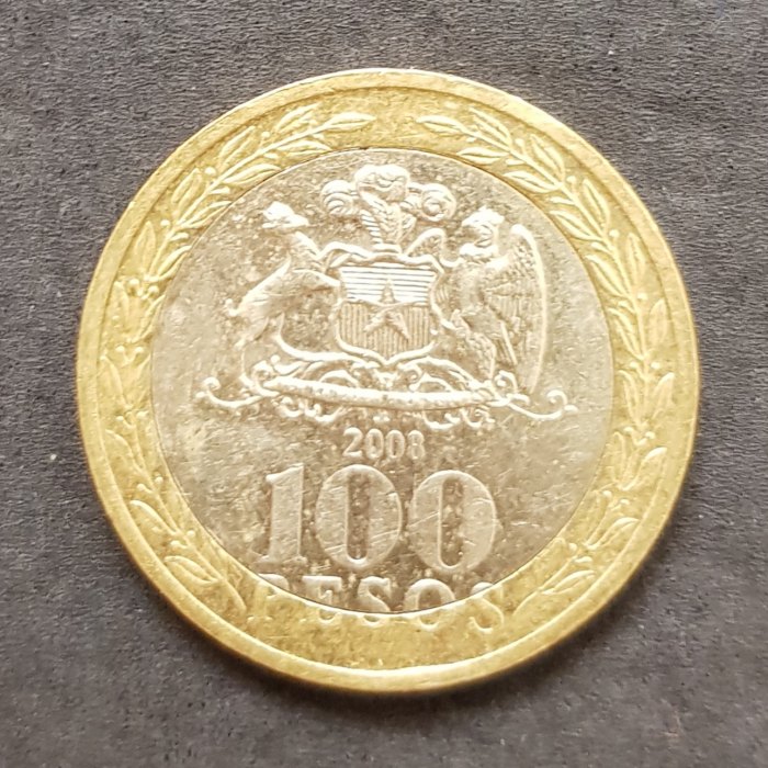  Chile 100 Pesos 2008 #546   