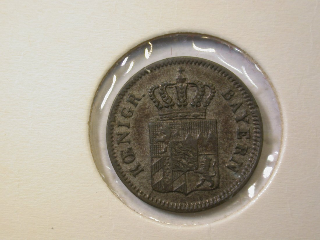  C10  Bayern  1 Kreuzer 1849 in vz+/vz-st  Orginalbilder   