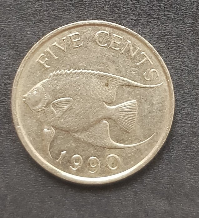  Bermuda 5 Cents 1990 #545   