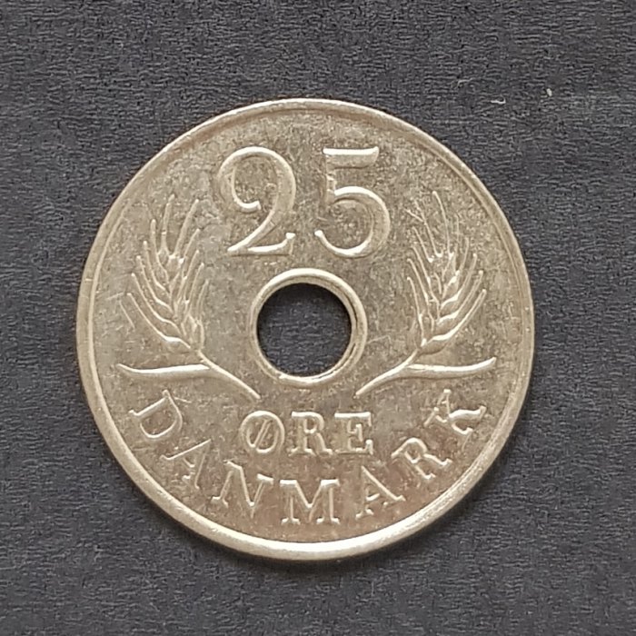  Dänemark 25 Ore 1967 #543   