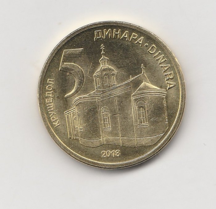 5 Dinara Republik Serbien 2018 (I714)
