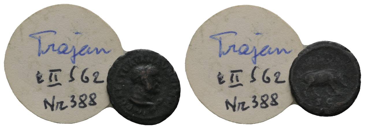  Antike, Römisches Kaiserreich, Kleinbronze; 2,25 g, Ø 15,3 mm   