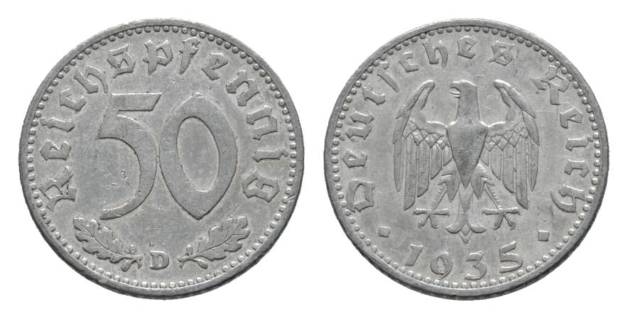  Deutsches Reich, 50 Reichspfennig 1935   