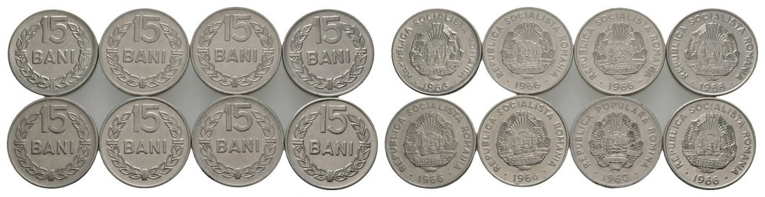  Rumänien, 8 x 15 Bani   