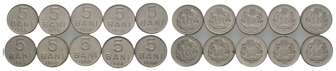  Rumänien, 10 x 5 Bani   
