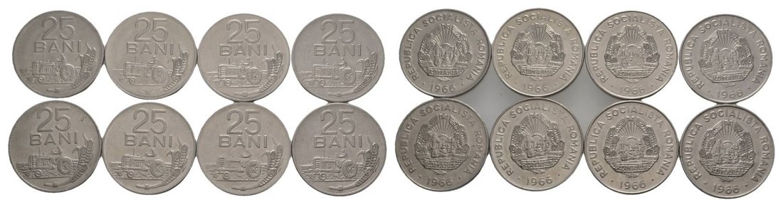  Rumänien, 8 x 25 Bani   