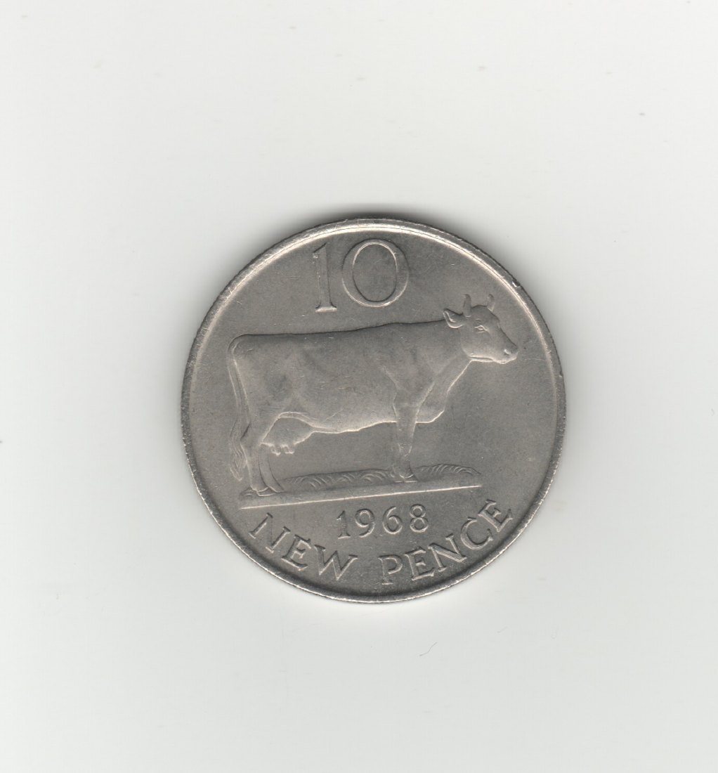  Guernsey 10 New Pence 1968   