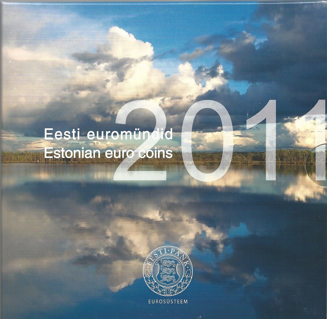  Estland Original Euro-KMS 2011 im Originalfolder * Erster Euro KMS   