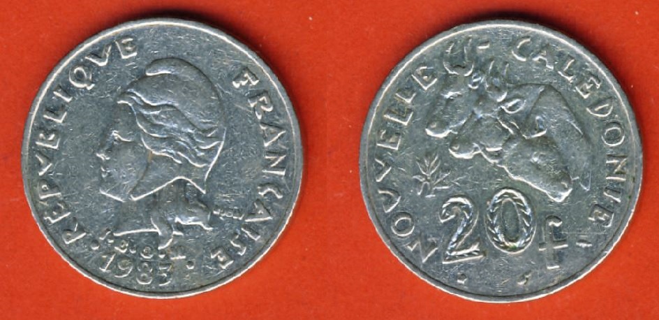  Neukaledonien 20 Francs 1983   