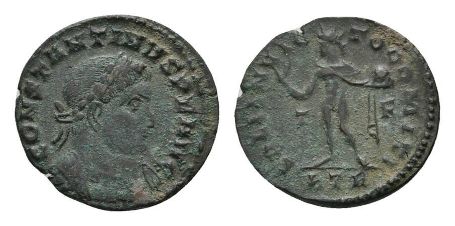  Antike, Römisches Kaiserreich, Kleinbronze; 2,77 g, Ø 20 mm   