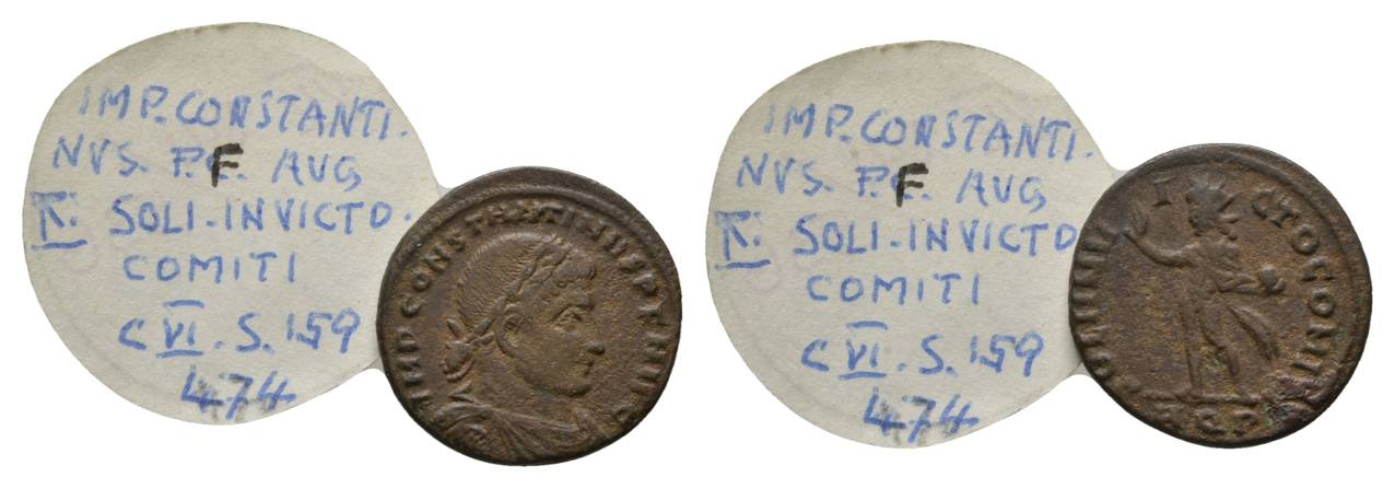  Antike, Römisches Kaiserreich, Kleinbronze; 3,41 g, Ø 19 mm   