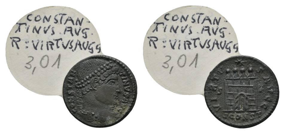  Antike, Römisches Kaiserreich, Kleinbronze; 3,01 g, Ø 18 mm   