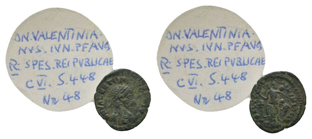  Antike, Römisches Kaiserreich, Kleinbronze; 0,87 g, Ø 14 mm   