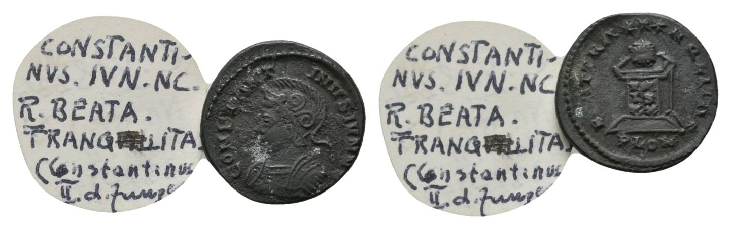  Antike, Römisches Kaiserreich, Kleinbronze; 3,54 g, Ø 18 mm   