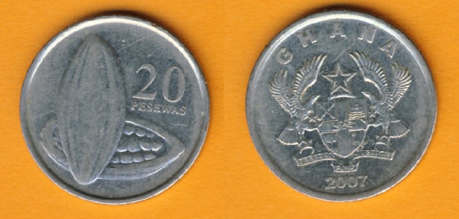  Ghana 20 Cedis 2007   