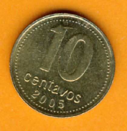  Argentinien 10 Centavos 2005   