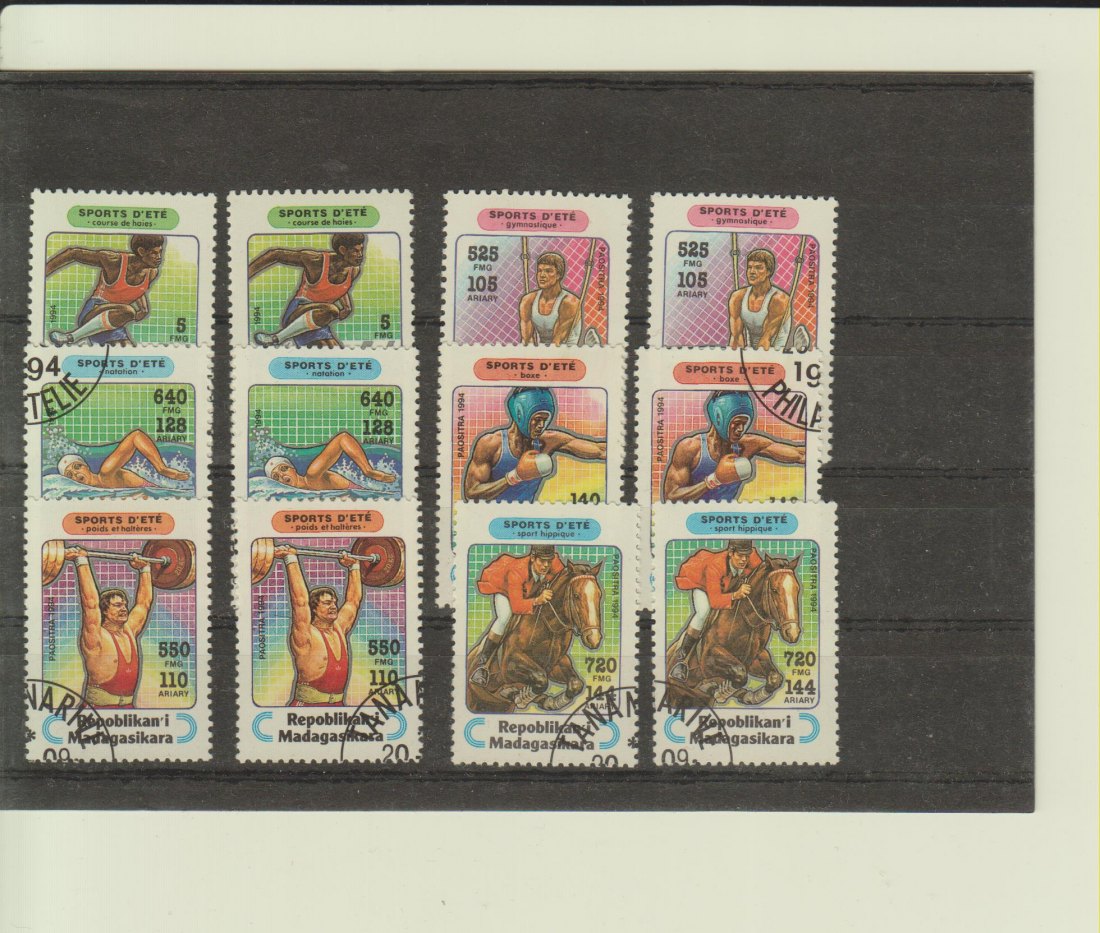  Madagaskar Briefmarken 2 Saetze gestempelt, einwandfrei   