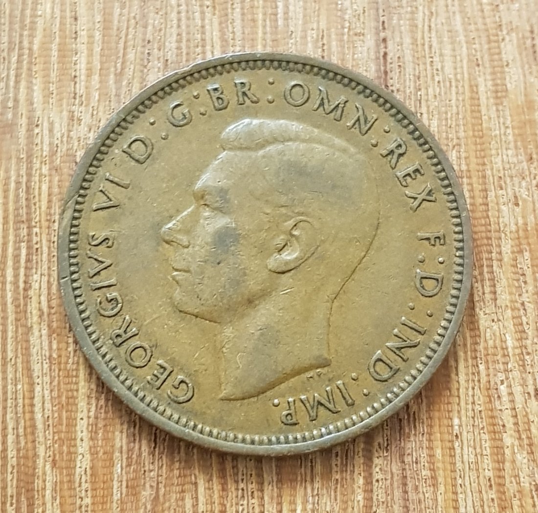  Großbritannien 1/2 Penny 1943 #567   