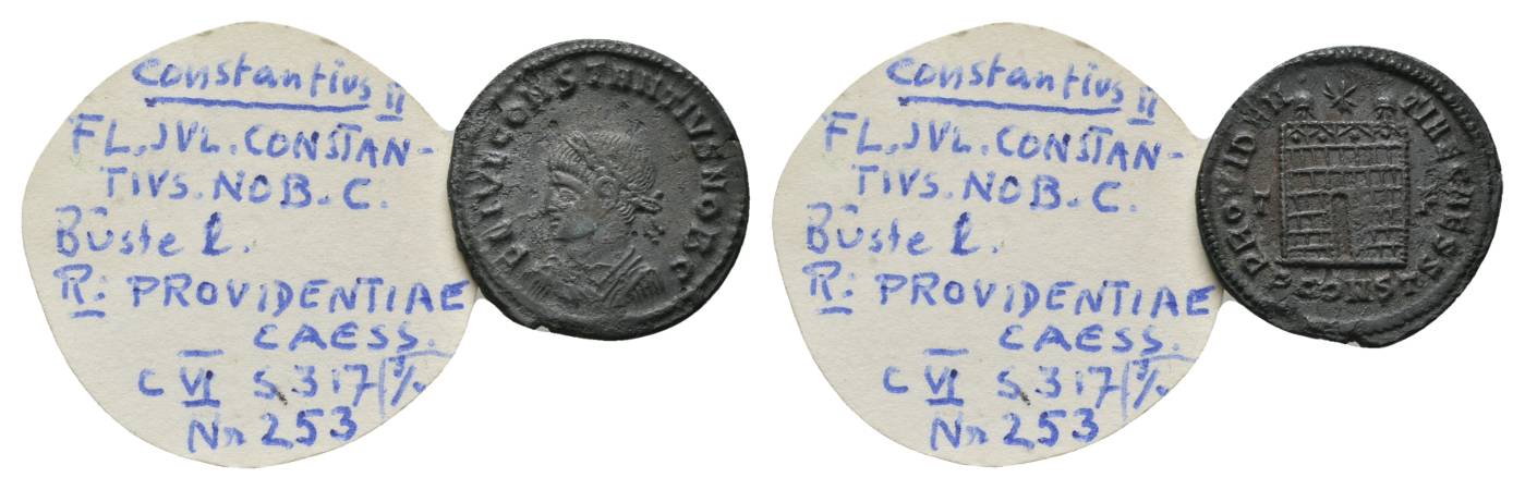  Antike, Römisches Kaiserreich, Kleinbronze; 2,86 g, Ø 20 mm   