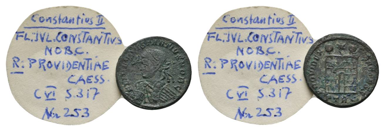  Antike, Römisches Kaiserreich, Kleinbronze; 3,25 g, Ø 18 mm   