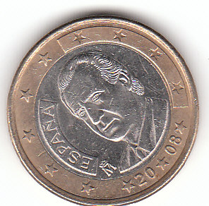  Spanien 1 Euro 2008 (C250)b.   