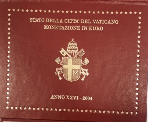  Vatican Euro-Kursmünzensatz 2004 Pontifikat von Johannes Paul II  FM-Frankfurt   