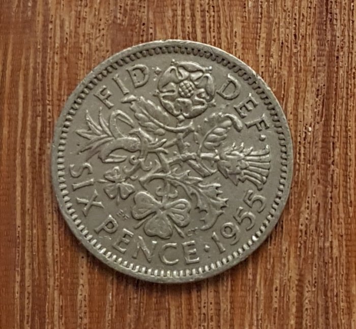  Großbritannien 6 Pence 1955 #565   
