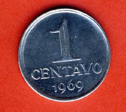  Brasilien 1 Centavo 1969   