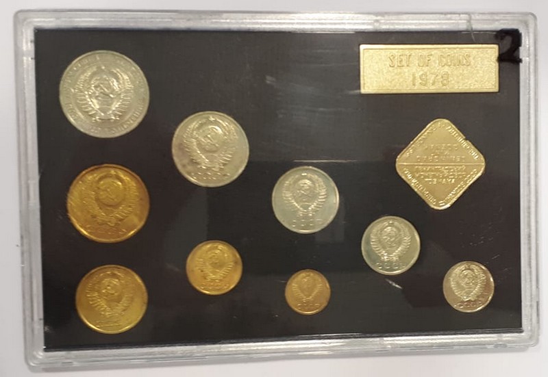  Russland  Kursmünzensatz mit 9 Münzen  1978     FM-Frankfurt   