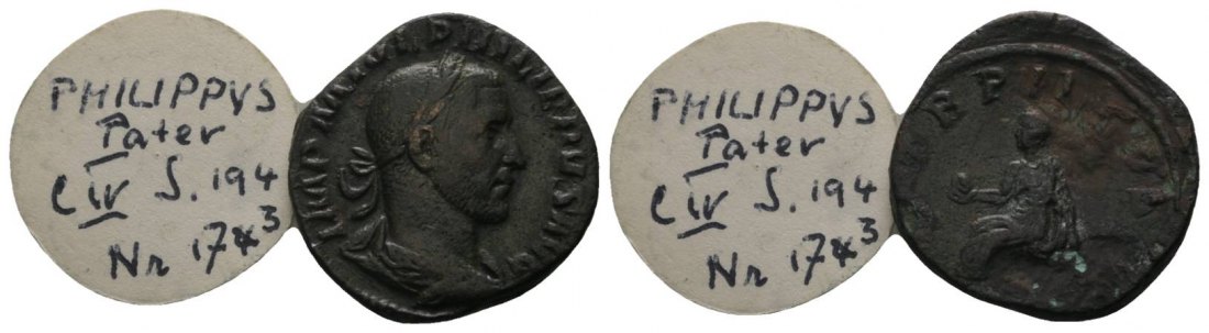  Antike, Römisches Kaiserreich, Sesterz; 15,05 g, Ø 25 mm   