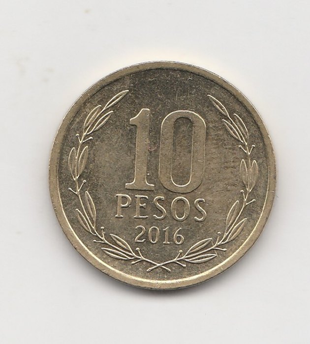  10 Pesos Chile 2016 (I770)   