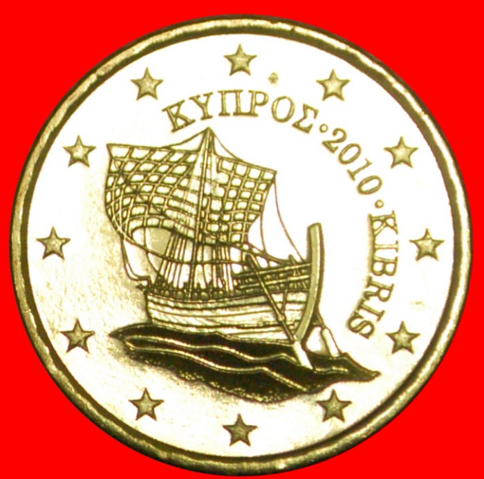  # GRIECHENLAND: ZYPERN ★ 10 CENTS 2010 UNGEWÖHNLICH! VON ROLLEN STEMPELGLANZ! OHNE VORBEHALT!   