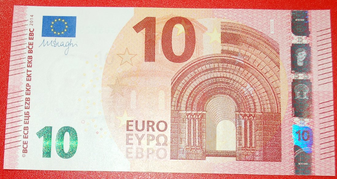  * NEW EUROPE russian TYPE: ITALY ★ 10 EURO 2014 PREFIX SE S002E5! UNC CRISP! LOW START ★ NO RESERVE!   