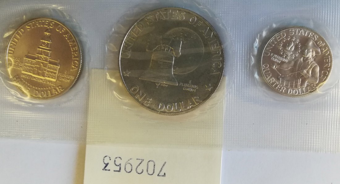  USA, 3 Silbermünzen   