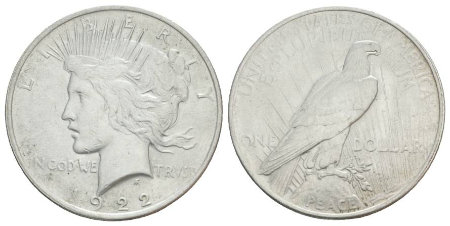  USA, ONE Dollar 1922   