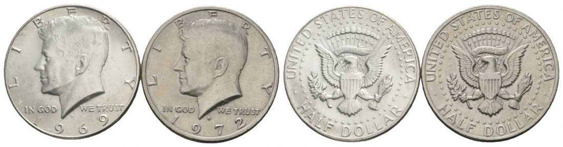  USA, 2 Kleinmünzen   