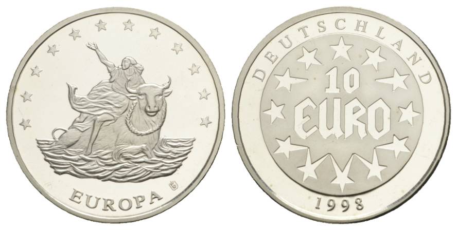  Europa 10 Euro 1998 PP, Cu/Ni 11,5 g, Ø 30 mm   