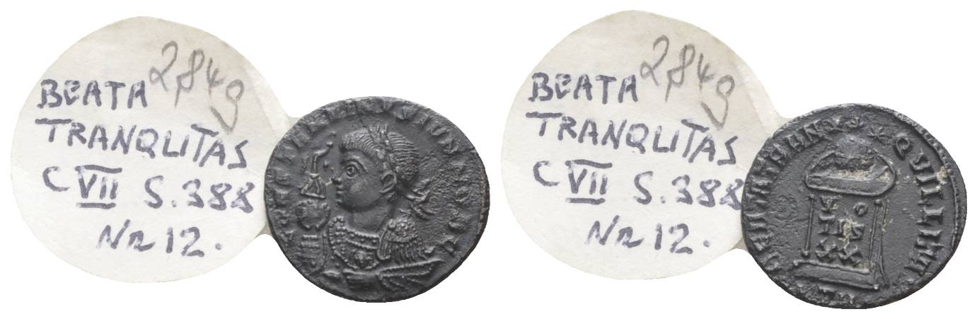  Antike, Römisches Kaiserreich, Kleinbronze; 2,84 g, Ø 18 mm   