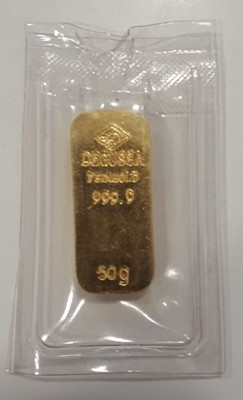 BRD  Goldbarren  50g MM-Frankfurt Feingold: 50g Degussa  