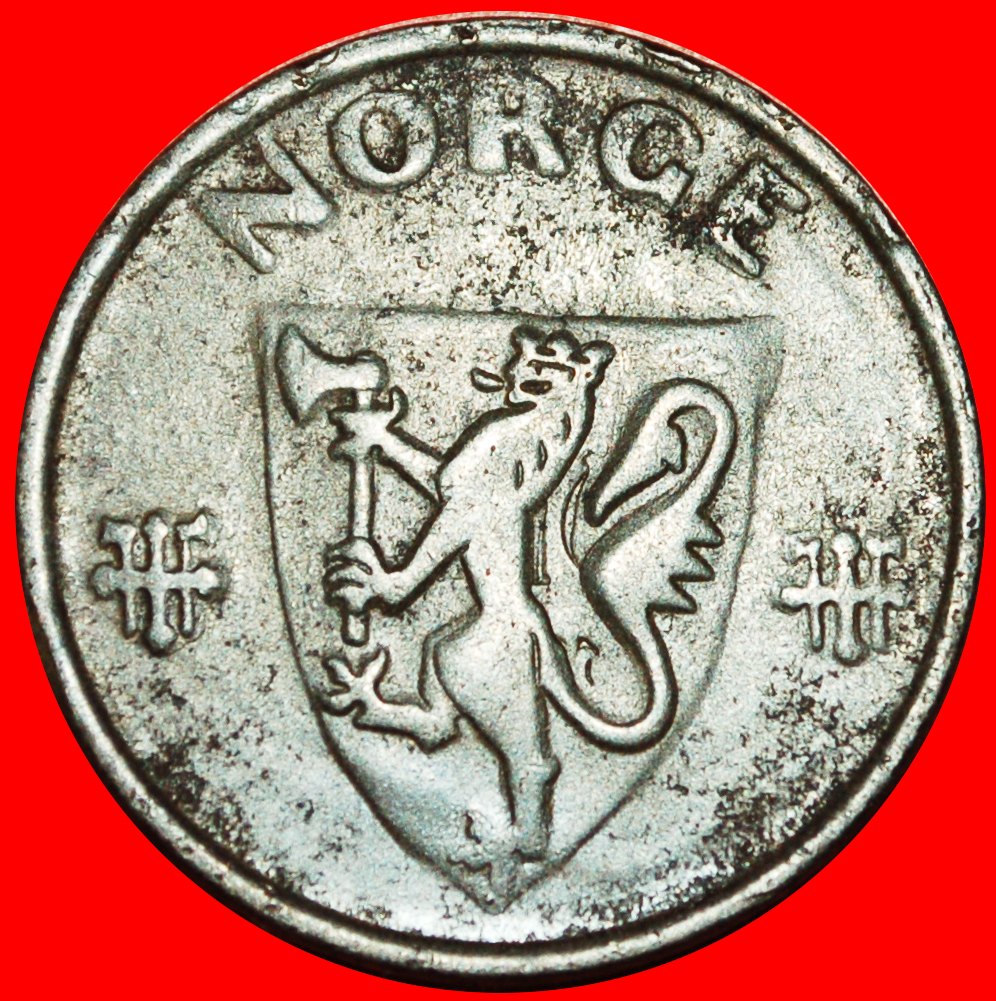 # GERMANY (1941-1945): NORWAY ★ 5 ORE 1943! Haakon VII (1905-1957) LOW START ★ NO RESERVE!