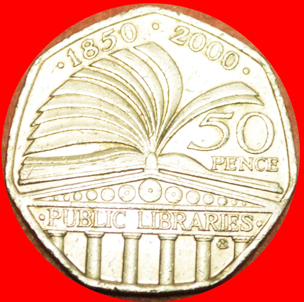  # BIBLIOTHEK (2000-2009): GROSSBRITANNIEN ★ 50 PENCE 1850 2000! OHNE VORBEHALT!   