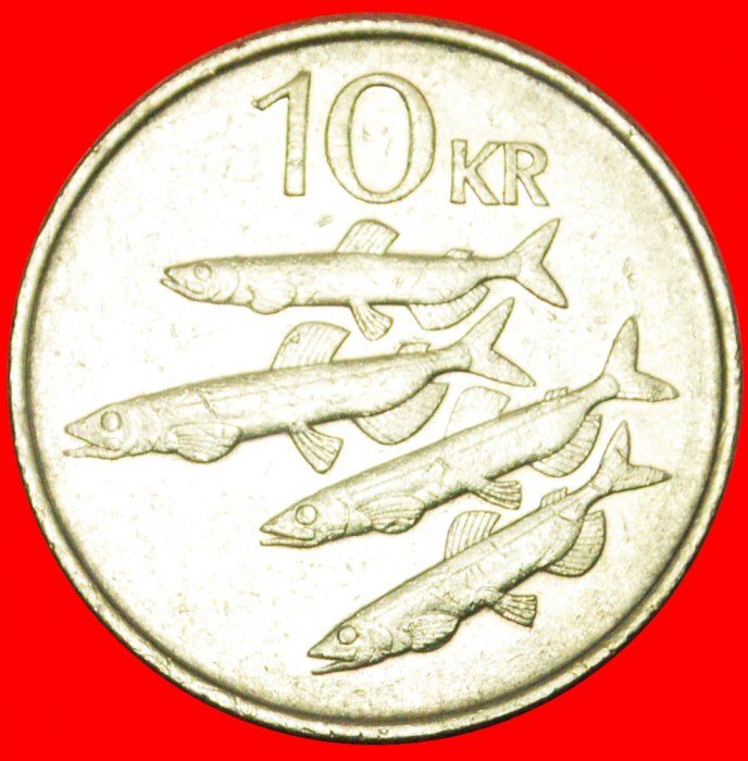 # GREAT BRITAIN CAPELIN FISHES (1984-1994): ICELAND ★ 10 CROWNS 1987! LOW START ★ NO RESERVE!