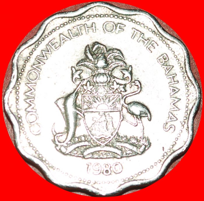 # FISCHE UND SCHIFF (1974-2005): BAHAMAS ★ 10 CENTS 1980! OHNE VORBEHALT!