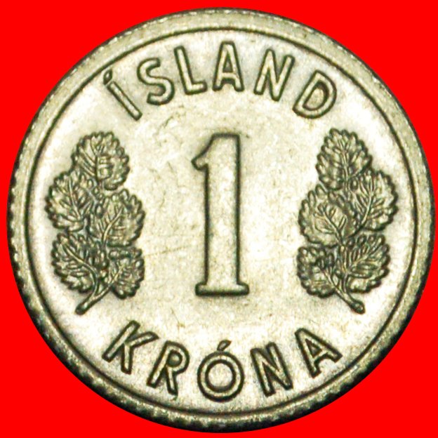  # GROSSBRITANNIEN 4 GEISTEN (1976-1980): ISLAND ★ 1 KRONER 1978 STG STEMPELGLANZ! OHNE VORBEHALT!   