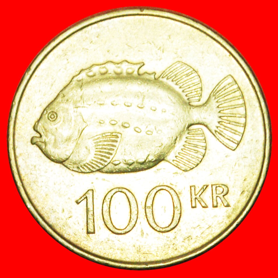  # GROSSBRITANNIEN 4 GEISTEN (1995-2011): ISLAND ★ 100 KRONER 1995! OHNE VORBEHALT!   