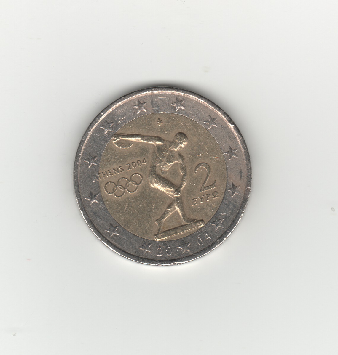  Griechenland 2 Euro 2004 Olympia   