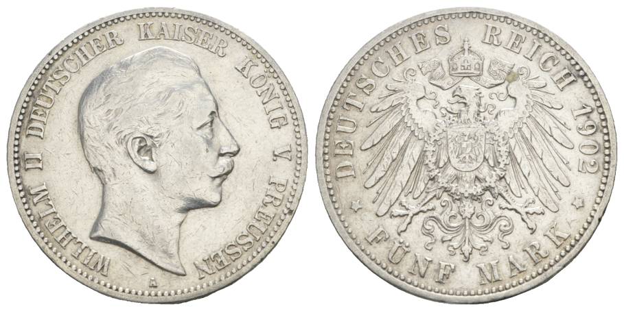  Preußen, 5 Mark 1902   