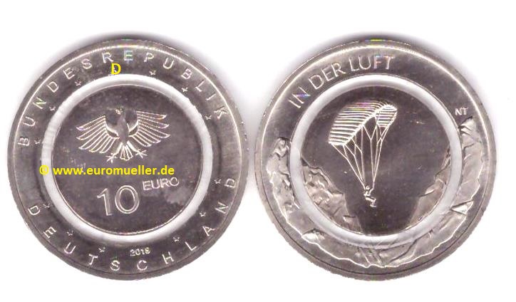 Deutschland 10 Euro Gedenkmünze 2019...In der Luft...D   