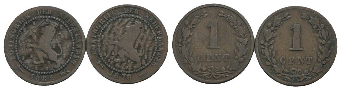 Niederlande, 2 Kleinmünzen   